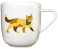 Produktbild: ASA SELECTION Becher COPPA Henkelbecher Kater Kasimir 0,25l, Fine Bone China, Geschirr