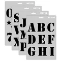 Produktbild: Universal-Schablone - Große Druckbuchstaben - 4er von Meyco (66001)