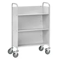 Produktbild: Bürowagen / Tragkraft 150 kg / (BxT) 770 x 320 mm / 3 geneigte Fächer
