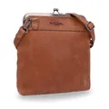 Produktbild: Gusti Leder Handtasche Damen Mittelgroß Echtleder – Vintage Umhängetasche Leder Braun, Kratzfest, Verstellbarer Riemen, Kleine Damenhandtasche für Alltag, Reise, Stadt