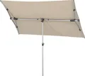 Produktbild: Mittelstockschirm Schneider Schirme Novara 190 x 140 cm silbergrau mit UV-Schutz 50+, wasserabweisende Polyesterbespannu