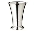 Produktbild: EDZARD Vase Tromba, Höhe 25 cm, Durchmesser Oben 19 cm, schwerversilbert - Moderne Tulpenvase, Blumenvase Silber als Tischdeko