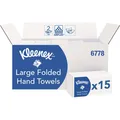Produktbild: Falttuch KLEENEX® 6778 2-lag.weiß L.ca.320mmxB.ca.215mm 15 Pk.x124 Tü.=1860 Tü.