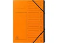 Produktbild: Exacompta Dokumentenmappe, DIN A4, Gummizugverschluss, Karton, 12 Fächer, orange