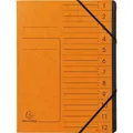Produktbild: Exacompta Ordnungsmappe 541204E DIN A4 1 Farbe des Fächerblocks: schwarz 12