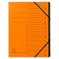 Produktbild: Exacompta Ordnungsmappe 12 Fächer orange, 1 St.