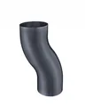 Produktbild: GRÖMO ALUSTAR Sockelknie Anthrazit ø100, SX (glatt), 82661