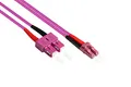 Produktbild: Patchkabel LWL Duplex OM4 (Multimode, 50/125) LC/SC, 20m, Good Connections®