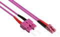 Produktbild: GC LW-820LS4 - Patchkabel LWL Duplex OM4 50/125µ LC/SC, 20 m, violett