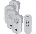 Produktbild: Brennenstuhl Steckdose Brennenstuhl Comfort-Line Funkschalt-Set Steckdosen., Funk-Steckdosenset mit 4 Steckdosen, fernbedienbar