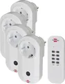 Produktbild: Brennenstuhl RC CE1 4001 Funksteckdosen Set Fernbedienung Handsender 4 Stück
