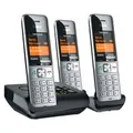 Produktbild: COMFORT 500A Trio, analoges Telefon silber/schwarz, 3 Mobilteile