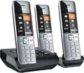 Produktbild: Gigaset 500A Comfort Trio - Schnurlostelefon - Anrufbeantworter - ECO DECT\GAP\CAT-iq - Silver Black + 2 zusätzliche Handsets (L36852-H3023-B111)