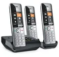 Produktbild: Gigaset Comfort 500A trio - Telefon - schwarz/silber Festnetztelefon
