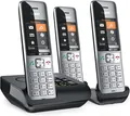 Produktbild: Gigaset Comfort 500A Trio Telefon DECT Anrufbeantworter 3 Mobilteile silber