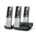Produktbild: Gigaset COMFORT 500A Trio silver-black DECT Schnurlos Telefon NEU