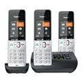 Produktbild: Gigaset Telefon COMFORT 500A Trio, silber/ schwarz, schnurlos, Anrufbeantworter