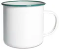 Produktbild: Origin Outdoors Tasse, Emaille, weiß, 360ml