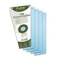 Produktbild: Exacompta 13515B 100er Pack Karton-Trennstreifen. Trapezform blau. Für eine übersichtliche Anblage Ihrer Dokumente. Trennlaschen Trennblätter Ordner Register Blauer Engel