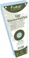 Produktbild: Packung mit 100 Trennstreifen gelocht trapezförmig aus Recycling Karton 190g For