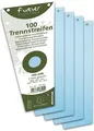 Produktbild: EXACOMPTA Trennstreifen trapezförmig Karton 240 x 105 mm blau 100 Stück