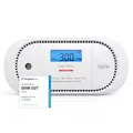 Produktbild: X-Sense Kohlenmonoxid Melder, TÜV-Zertifiziert, mit digitalem LCD-Display, CO Melder mit austauschbarer 5-Jahres-Batterie und Spitzenwertspeicher, XC01-R