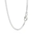Produktbild: NKlaus 50cm Panzerkette 925 Silber elegante Halskette Breite: 2,0mm Collier 5,9g schwer 5017