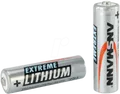 Produktbild: ANS LI 2XAA - Lithium Batterie, AA (Mignon), 3000 mAh, 2er-Pack