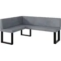 Produktbild: Meblini Eckbank, Grau, Textil, L-Form, 168x128 cm, Esszimmer, Bänke, Eckbänke