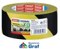 Produktbild: tesa Warn- und Markierungsklebeband 66m x 50mm, rot/weiß oder schwarz/gelb /#870