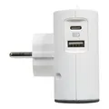 Produktbild: 3414971942233 2x2P+USB AC Splitter White/Black LEGRAND