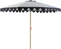 Produktbild: BELIANI Sonnenschirm Grau  270 cm Polyestergewebe Stahlstange für Balkon Terrasse Garten