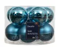 Produktbild: Kaemingk Weihnachtskugeln Glas 6cm x 10 Stück - matt & glänzend - Christbaumkugeln Weihnachtsbaumkugeln für Weihnachten - Christbaumschmuck & Weihnachtsbaumschmuck - Folkloreblau
