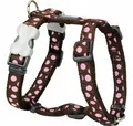 Produktbild: Red Dingo Hunde-Geschirr Hundegeschirr Style Rosa Braun Punkte 30-48 cm