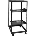 Produktbild: VEVOR 20U Server-Rack mit offenem Rahmen, freistehender oder wandmontierter Netzwerk-Server-Rack, 4-Pfosten-AV-Rack mit Rollen, bietet Platz für Ihre gesamte Netzwerk-IT-Ausrüstung, AV-Ausrüstung