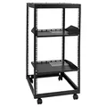 Produktbild: VEVOR 20U Server-Rack mit offenem Rahmen, freistehender oder wandmontierter Netzwerk-Server-Rack, 4-Pfosten-AV-Rack mit Rollen, bietet Platz für Ihre gesamte Netzwerk-IT-Ausrüstung, AV-Ausrüstung