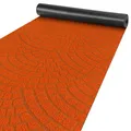 Produktbild: ANRO Teppich Läufer Küchenläufer Küchenteppich Läufer Flur Teppich Velours rutschfest waschbar für Flur, Schlafzimmer, Wohnzimmer, Küche Davis Orange 50 x 100cm