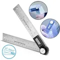 Produktbild: Digitaler Winkelmesser Dwm-200 St Mit 180 Mm Messbereich 360° - Stahlwerk