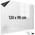 Produktbild: infactory Magnetische Whiteboard-Folie, selbstklebend, 4 Marker, 120 x 90 cm