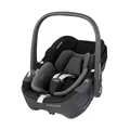 Produktbild: Maxi-Cosi Pebble 360 i-Size Babyschale Drehbar, Neugeborenen Autositz 360 Grad, 0–15 Monate (40–83 cm), Drehung mit einer, ClimaFlow, Easy-In-Gurt, G-CELL Seitenaufprallschutz, Essential Black