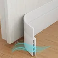 Produktbild: 2 x 1 m zuschneidbar Türdichtung selbstklebend Zugluftstopper für Türen Weiß