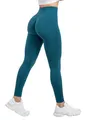 Produktbild: SMILODOX Leggings Damen Slayton Scrunch, Seamless Push-Up Sporthose High Waist V-Shape Bund Sportleggings Invisible Scrunch Blickdicht Yogahose für Fitness Gym Yoga & Alltag, Größe:XS, Color:Petrol