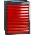 Produktbild: Metall Schubladenschrank Werkzeugschrank Fernando Maxi 10 Schubladen Anth./rot