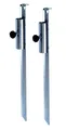 Produktbild: Spetebo Metall Sonnenschirmhalter 50 cm - 2 Stück - Sonnenschirm Halterung Erdspieß Bodenhülse Rasendorn Bodenspieß
