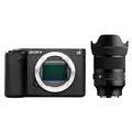 Produktbild: Sony Alpha ZV-E1 GehÃ¤use + Sigma AF 35mm f/1.2 DG II Art