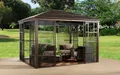 Produktbild: Sojag Pavillon Castel 10x12, mit 4 Seitenteilen, (Set), BxT: 297x362 cm, inkl. Sonnensegel