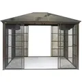 Produktbild: Pavillon, Metall, 362x283x297 cm, wetterbeständig, UV-beständig, regenabweisend, Sonnen- & Sichtschutz, Pavillons & Pergolas, Pavillons