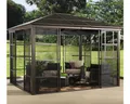 Produktbild: Pavillon SOJAG Castel 10x12 mit Moskitonetz 345 x 280 cm bronze