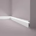 Produktbild: NOEL & MARQUET NMC IL11 WALLSTYL Sockelleiste Zierleiste Stuckleiste für Indirekte Beleuchtung 2 m 200 cm x 2 cm x 8 cm Grau
