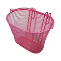 Produktbild: Kinder Fahrradkorb pink Lenkerkorb Metall vorne Korb Kinder Fahrrad 20x18x10cm
